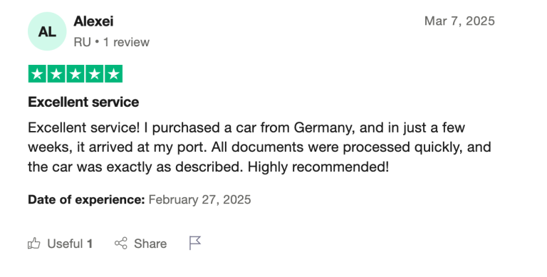auctioncar.auction trustpilot review